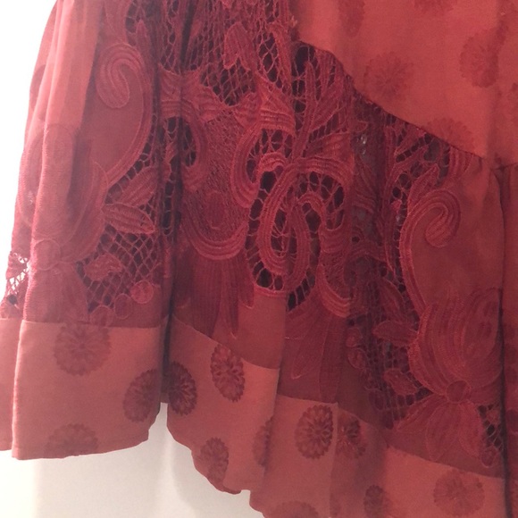 Free People Dotted Macrame Party Midi Dress - Picture 4 of 6